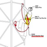 Amortizor cădere Camp Shock Absorber Rope Single - 185cm