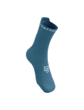Compressport Pro Racing Socks v4.0 Run High - Niagara Blue/White