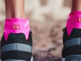 Șosete Compressport Pro Racing Socks v4.0 Run Low - fluo pink/primerose