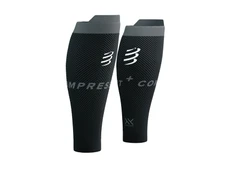 Mâneci pentru gambe Compressport R2 Oxygen - black/steel grey