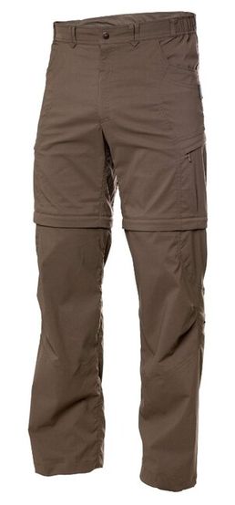 Pantaloni Warmpeace Bigwash zip-off - coffee brown