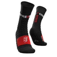 Șosete Compressport Pro Racing Socks Winter Run - Black/Red