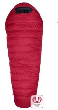 Sac de dormit Warmpeace Solitaire 1000 Extra Feet - 170cm - ribbon red/black