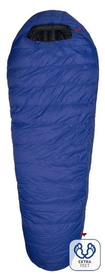 Sac de dormit Warmpeace Solitaire 500 Extra Feet - 170cm - royal blue/black