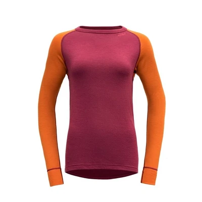 Lenjerie termo Devold Expedition Woman Shirt - beetroot flame